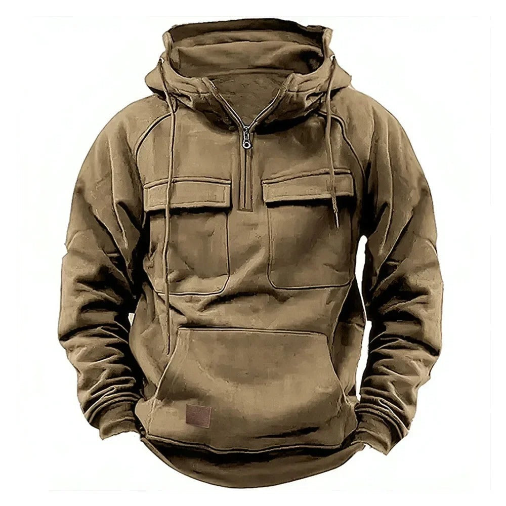 KYRON | Tactical Winter Hoodie with Half-Zip