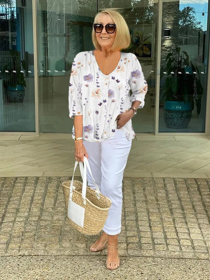 ARLENA | Breezy Floral Top for Effortless Style
