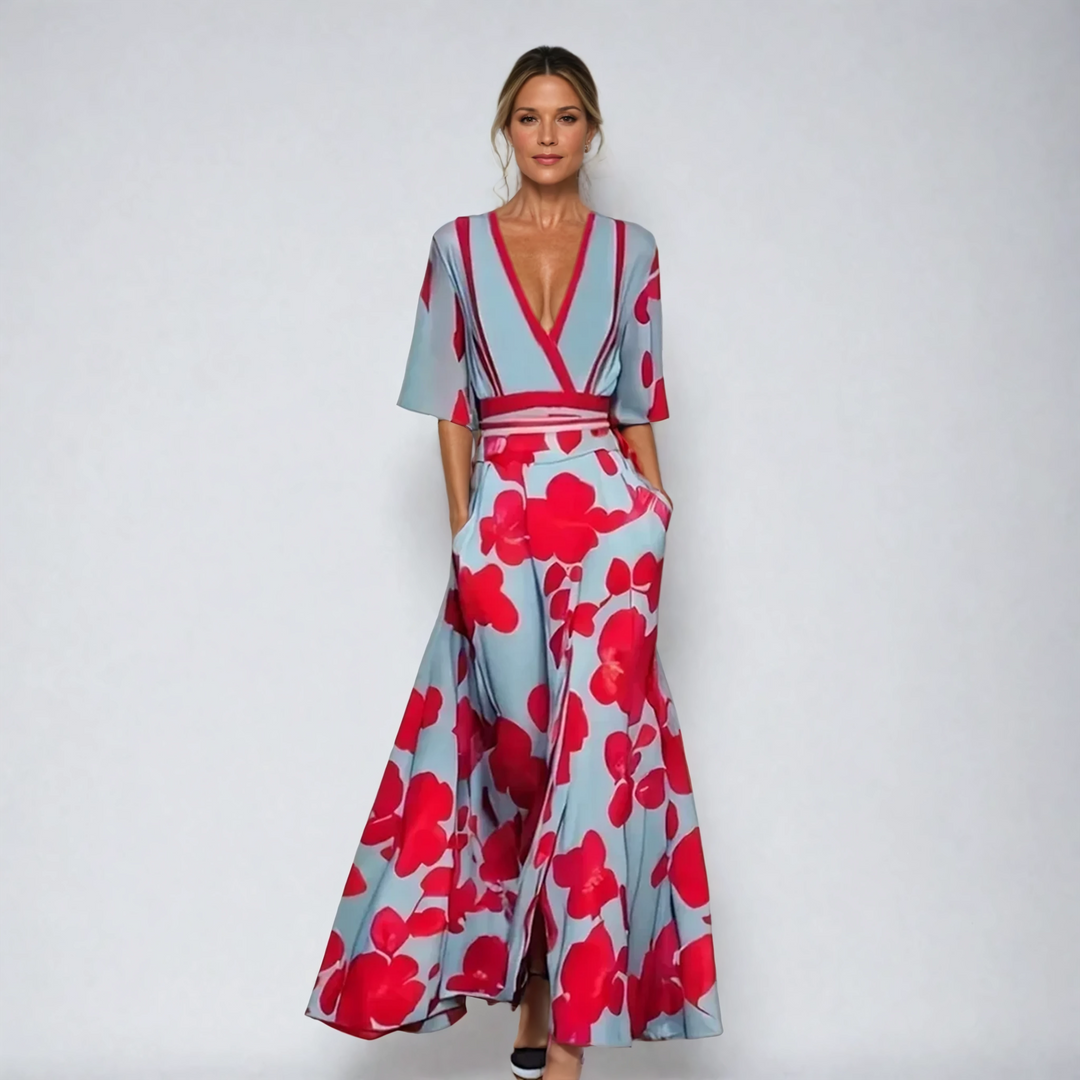 AMALIE | Elegant Maxi Dress with Feminine Flair