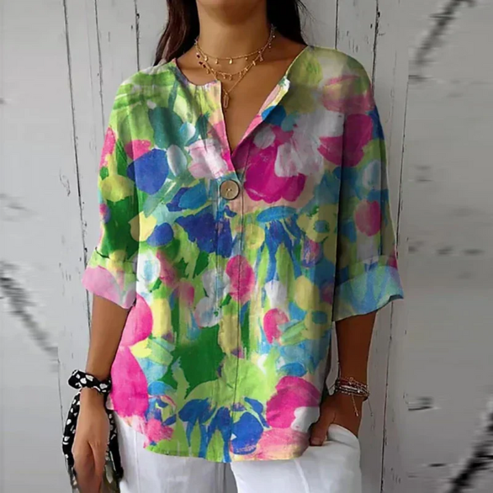 Mavis | Floral Print Casual Blouse