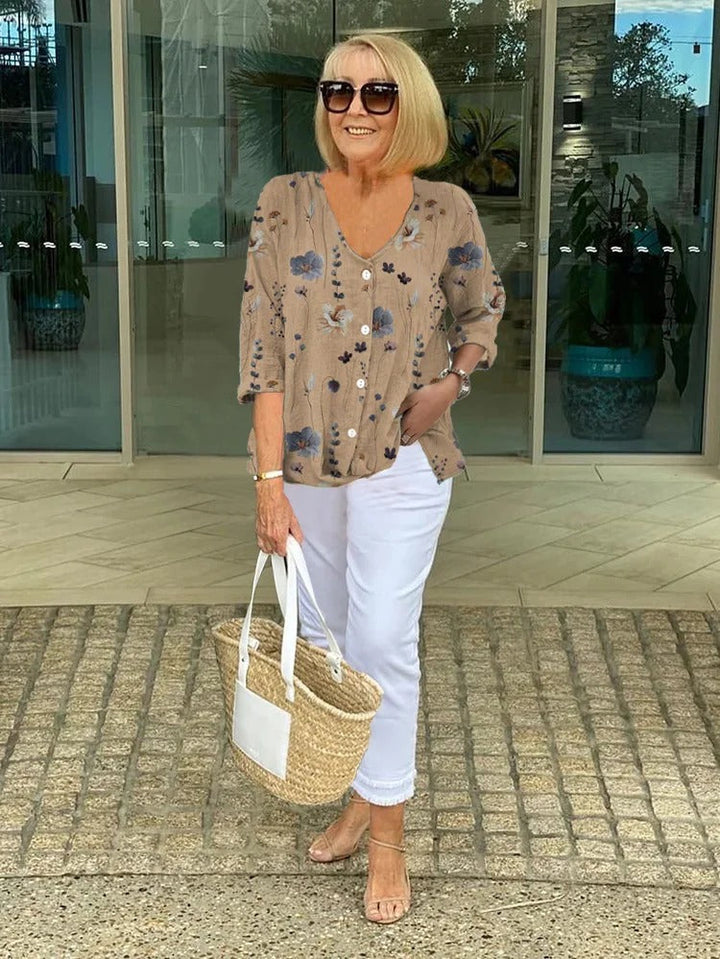 ARLENA | Breezy Floral Top for Effortless Style