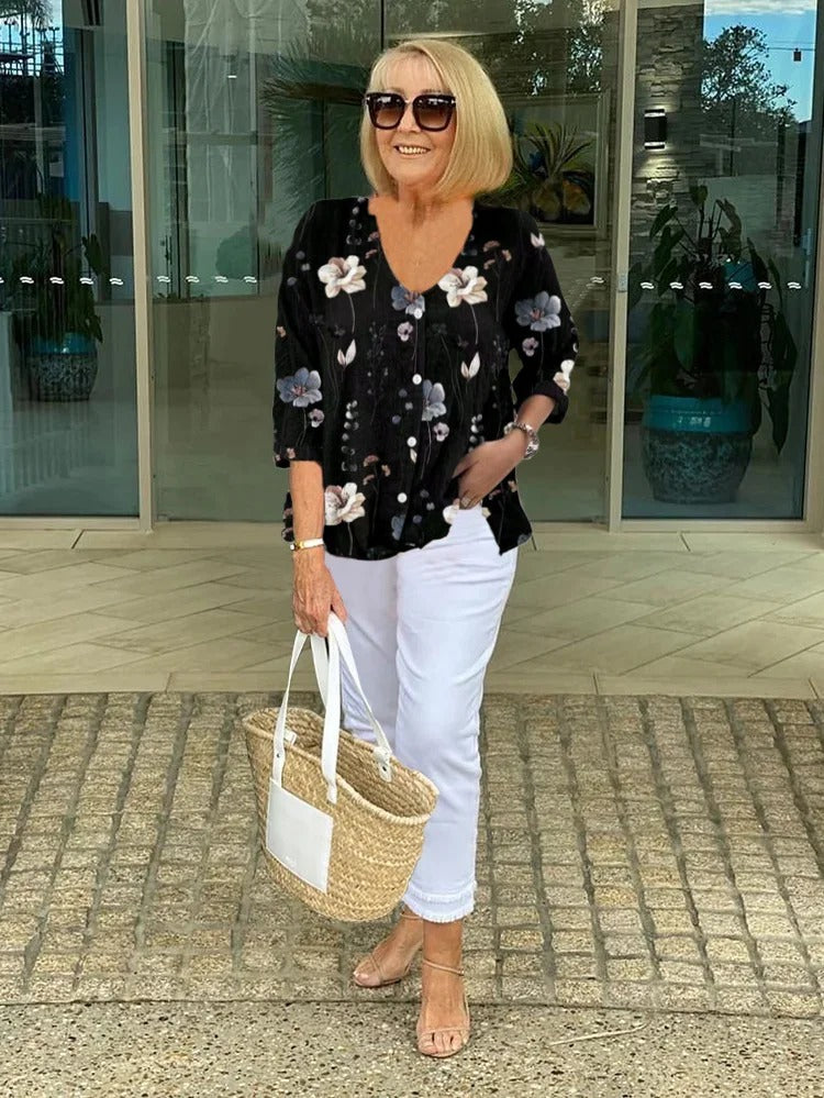 ARLENA | Breezy Floral Top for Effortless Style