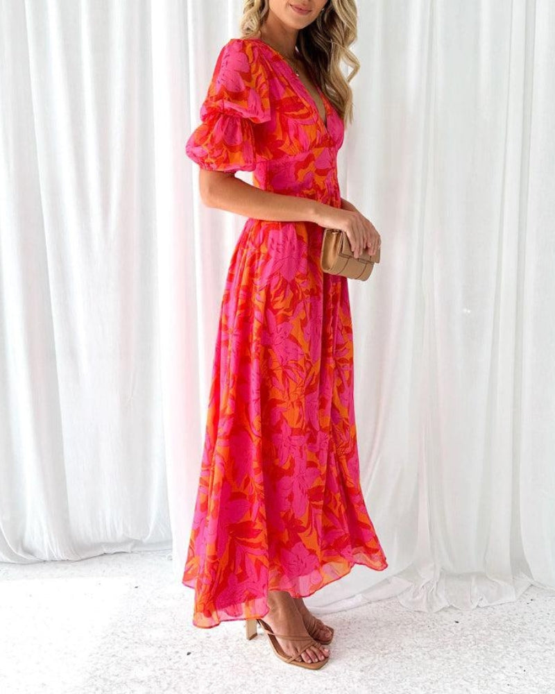 NAIA | Ombre Maxi Dress with Flowing Elegance