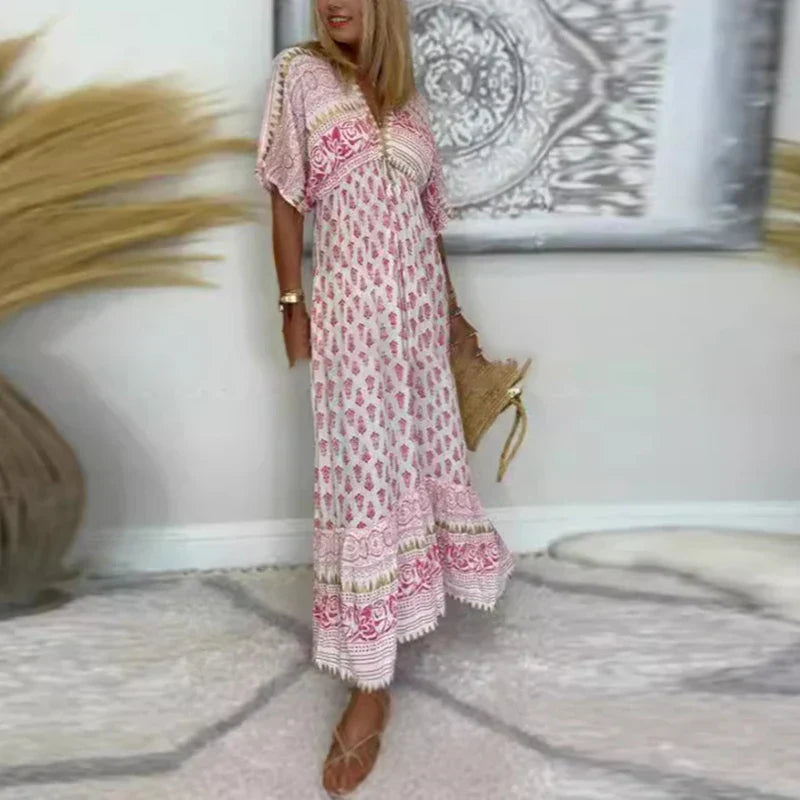 EMMELINE | Boho Maxi Dress with Relaxed Fit