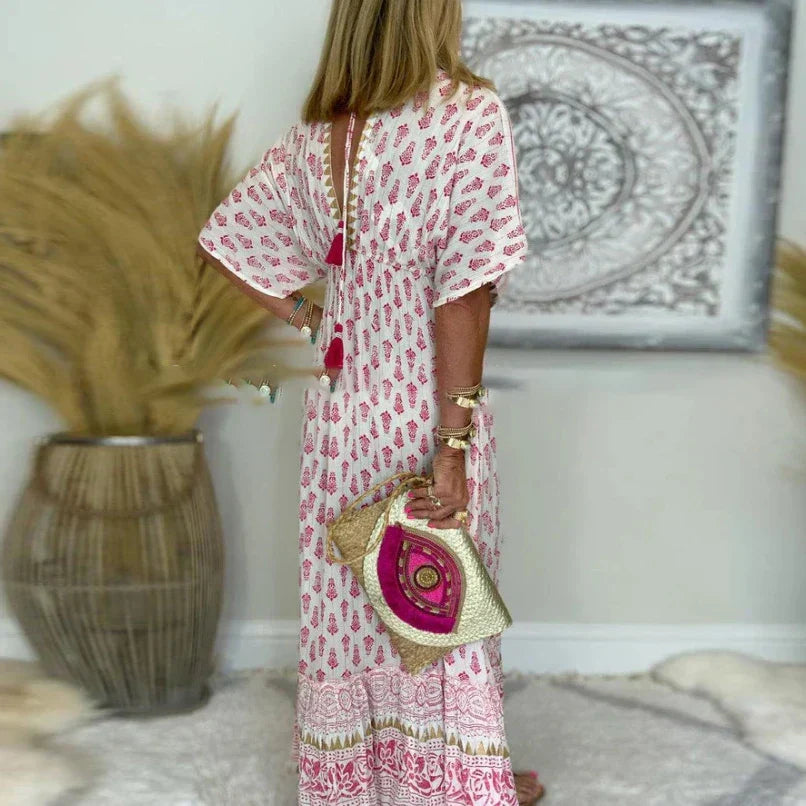 EMMELINE | Boho Maxi Dress with Relaxed Fit