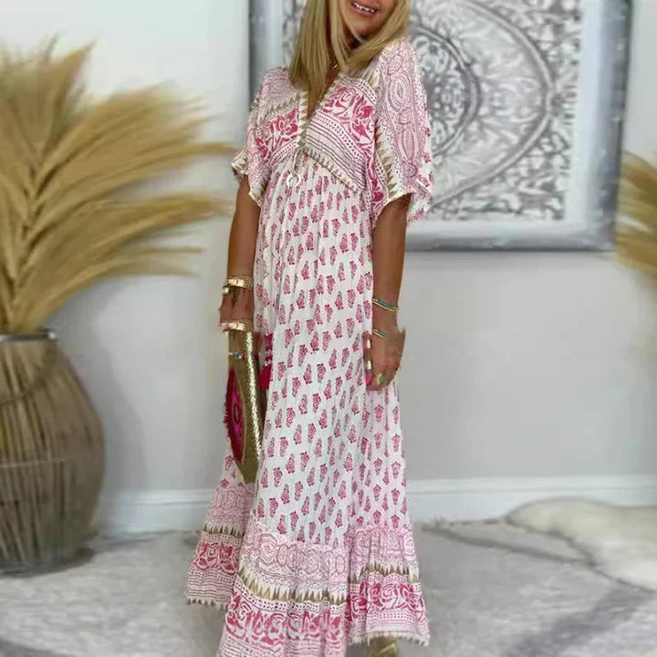 EMMELINE | Boho Maxi Dress with Relaxed Fit