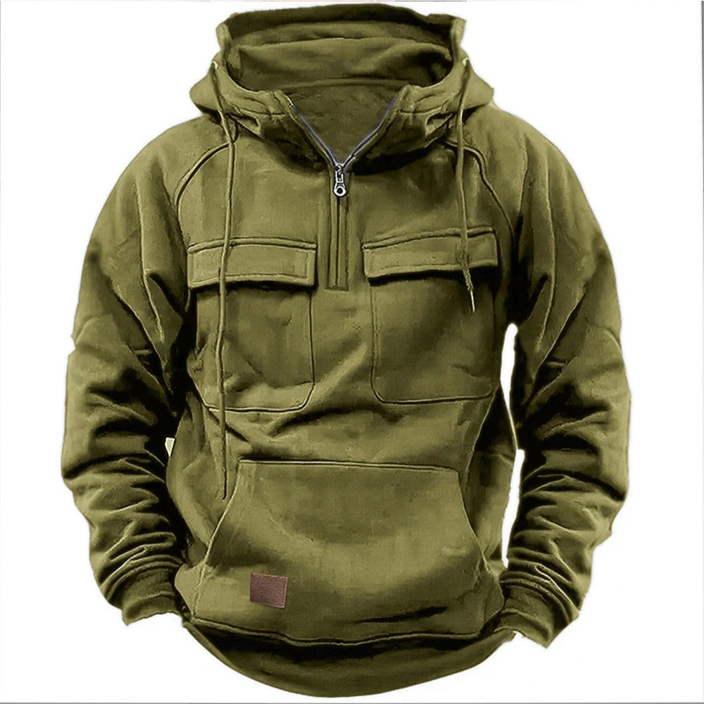 KYRON | Tactical Winter Hoodie with Half-Zip