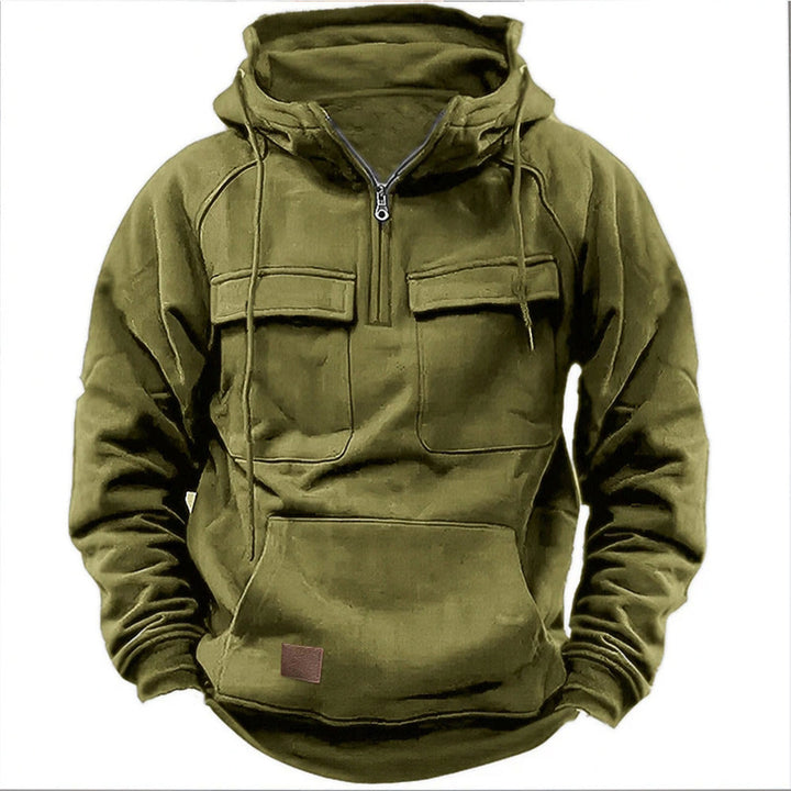KYRON | Tactical Winter Hoodie with Half-Zip