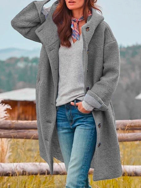 JENNY | Cozy Mid-Length Coat