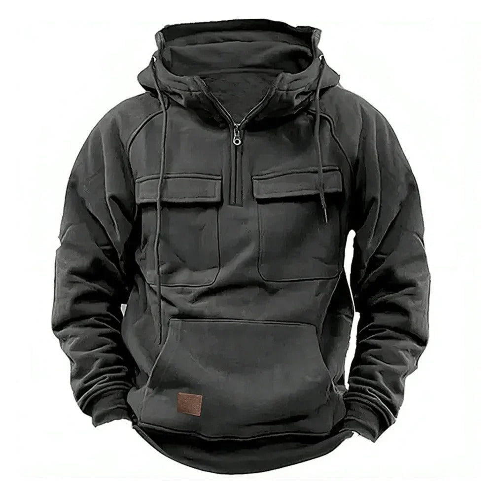 KYRON | Tactical Winter Hoodie with Half-Zip