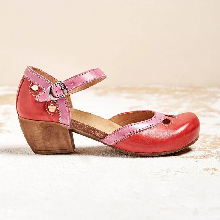 Faye | Comfortable Low-Heeled Sandals