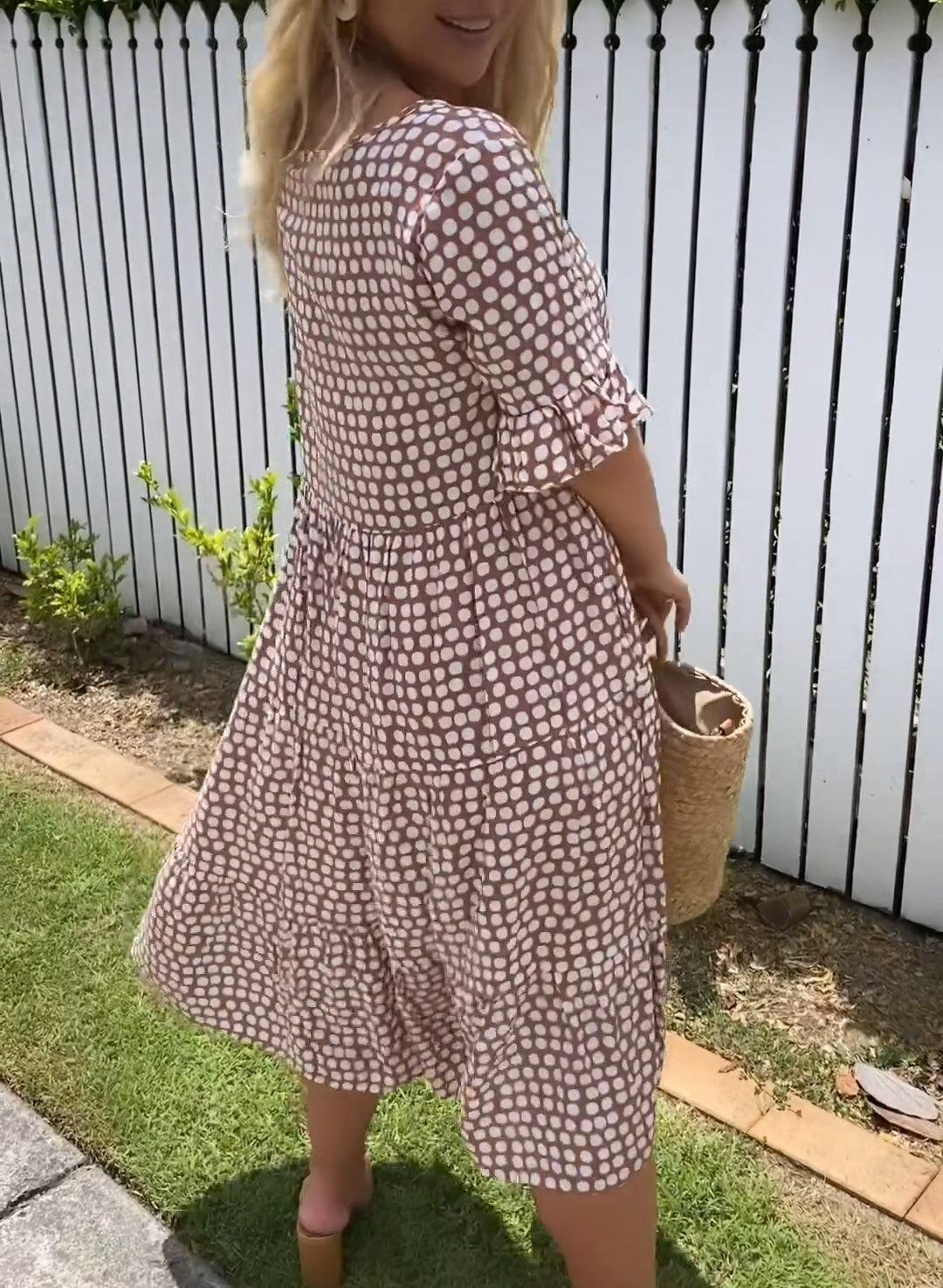 LYNDEN | Breezy Midi Dress with Everyday Elegance