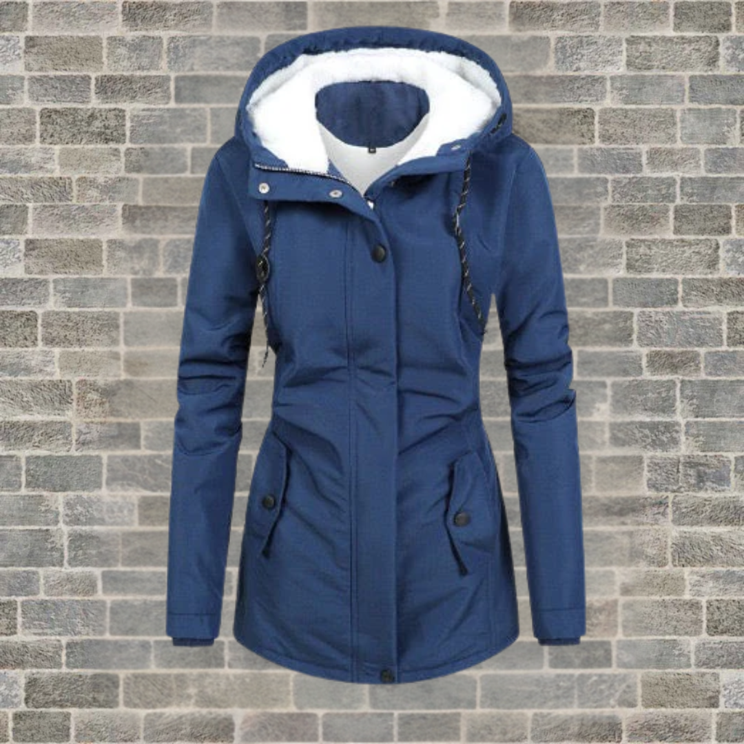 ALYSIA | Elegant Pleated Winter Coat