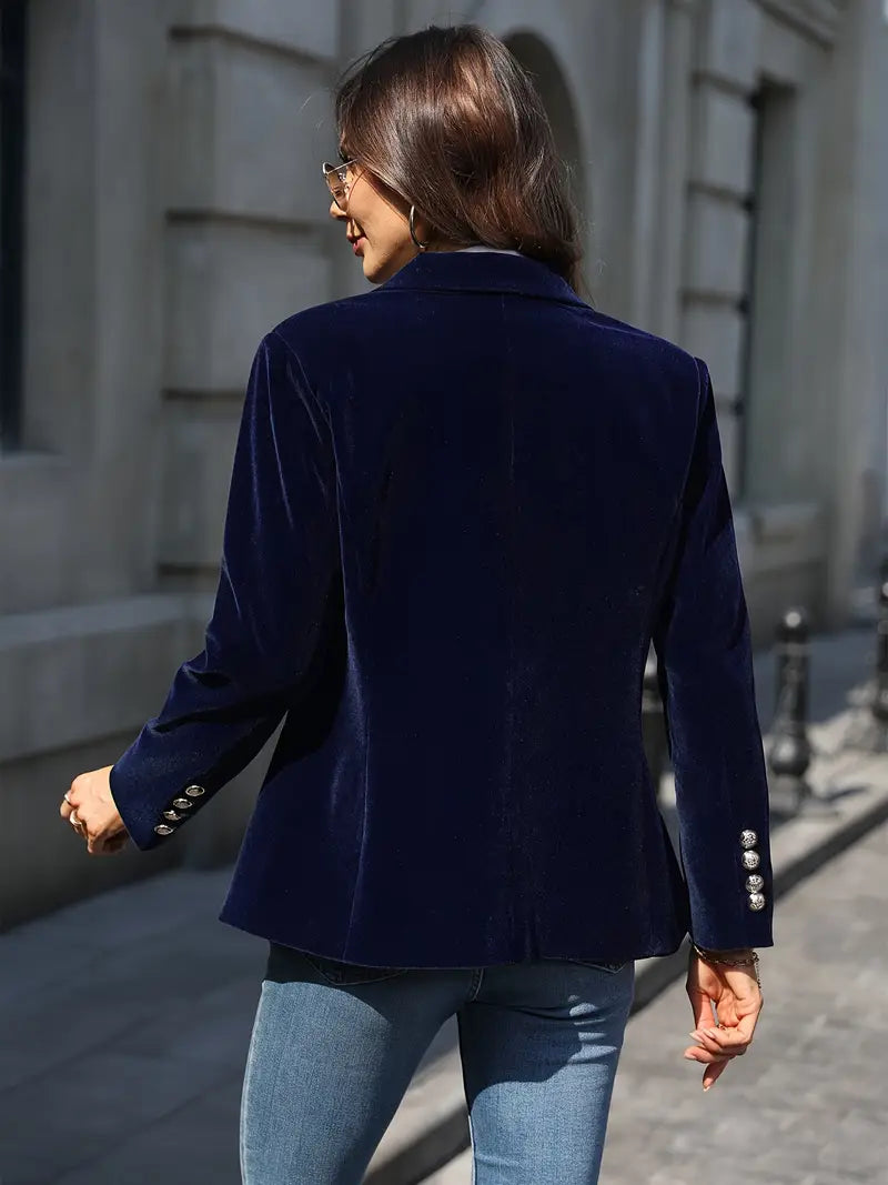 SERENYA | Elegant Velvet Blazer