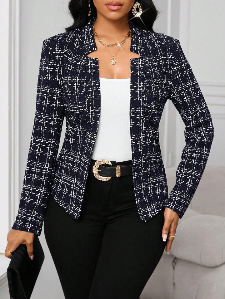 Ellie™ - Chic Plaid Blazer