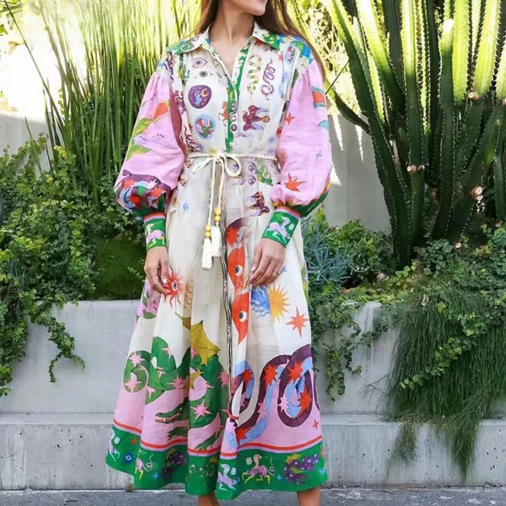 Qiana | Elegant Dress with Tummy Coverage