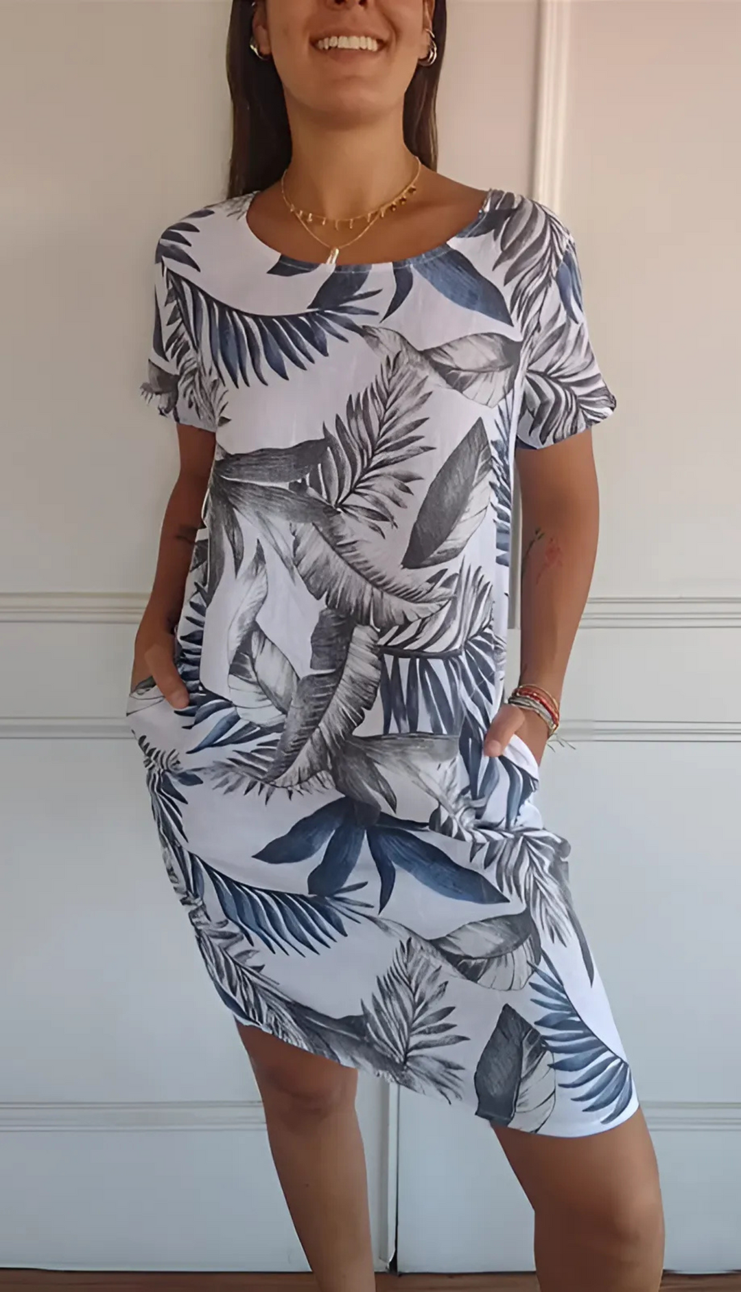 Anne | Comfy Round Neck Dress