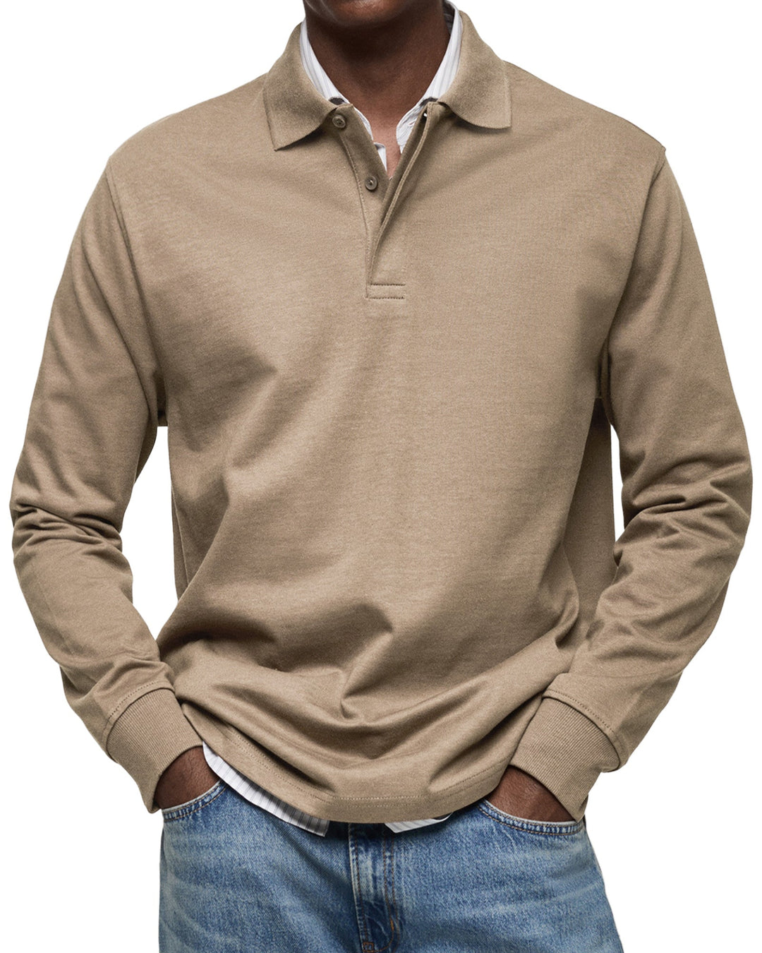 Cedar | Casual Long Sleeve Polo Shirt