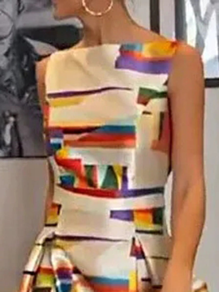 Shayra | Geometric Maxi Dress