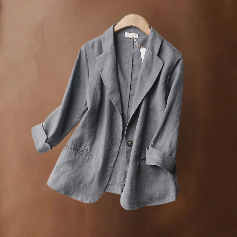 Aubrey™ - Stylish Linen Blazer