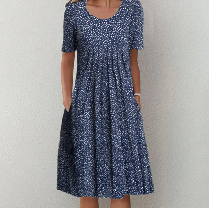 LUNA | Flowy Printed Midi Dress