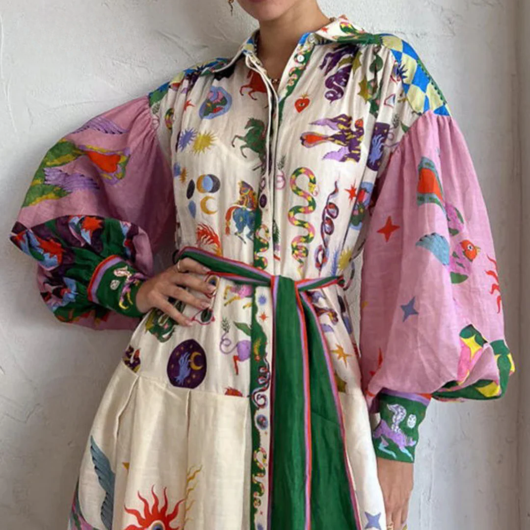 Qiana | Elegant Dress with Tummy Coverage