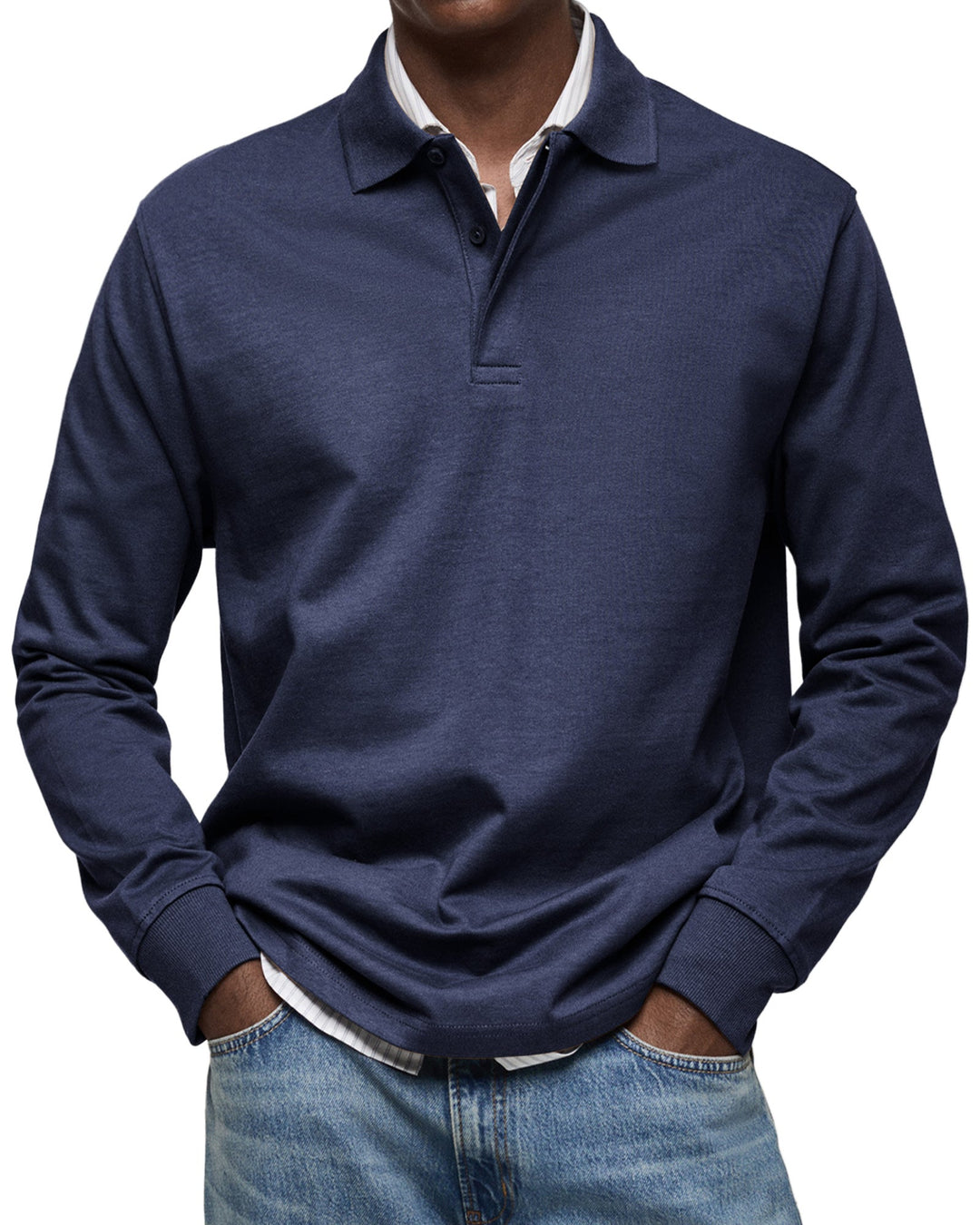 Cedar | Casual Long Sleeve Polo Shirt