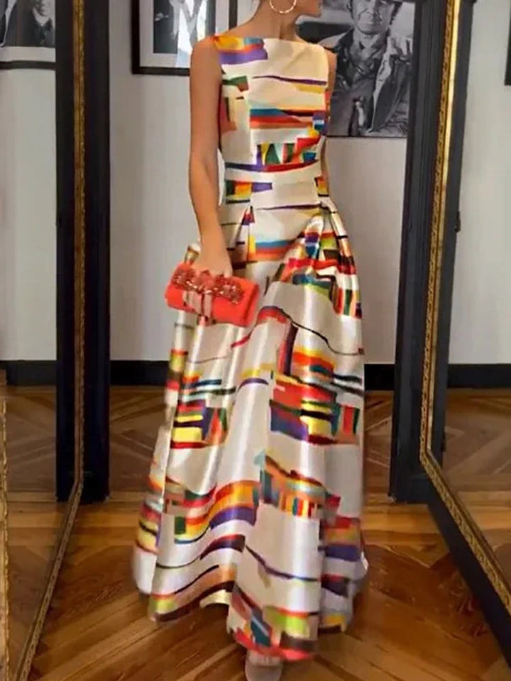 Shayra | Geometric Maxi Dress