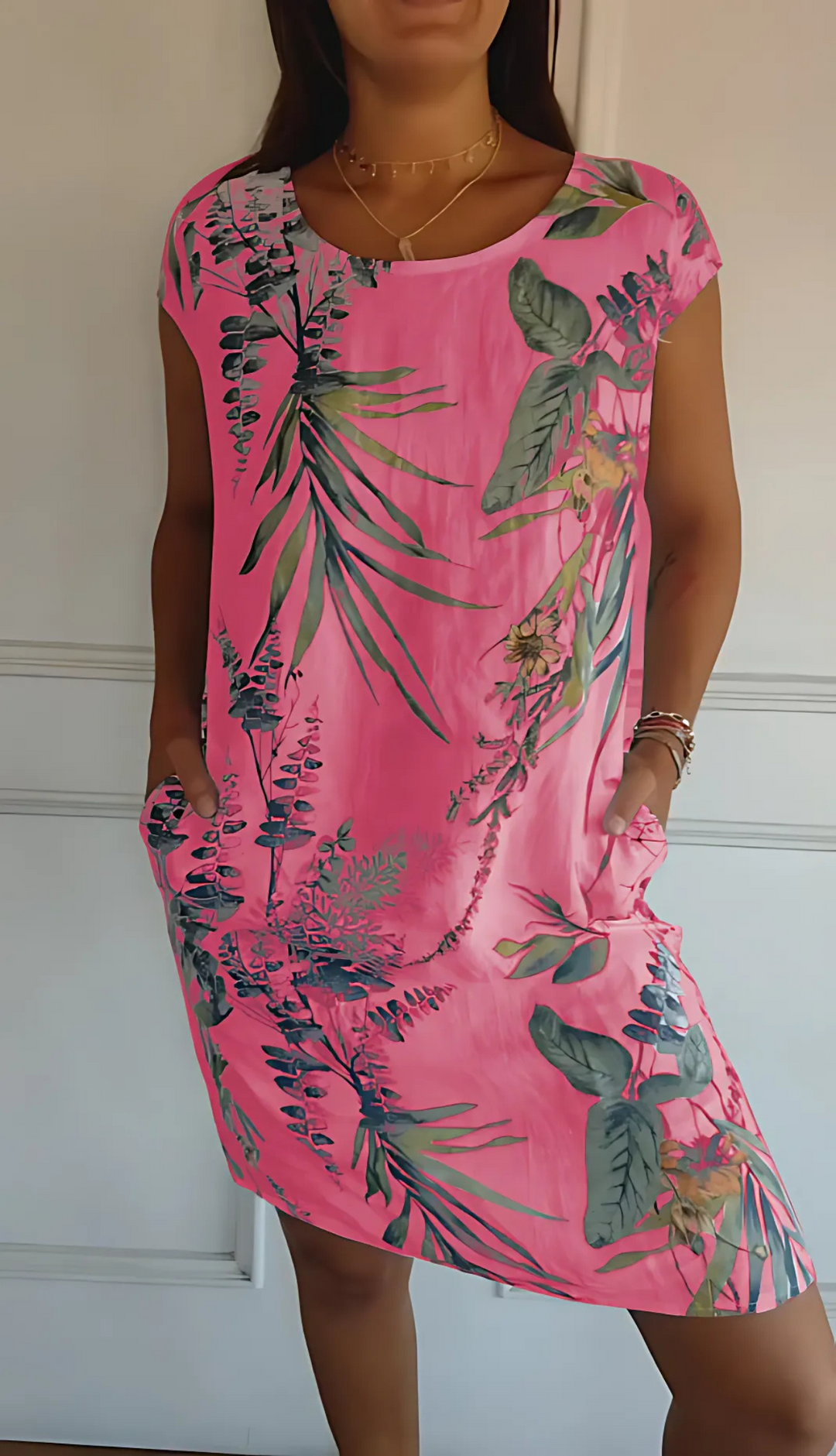 Anne | Comfy Round Neck Dress