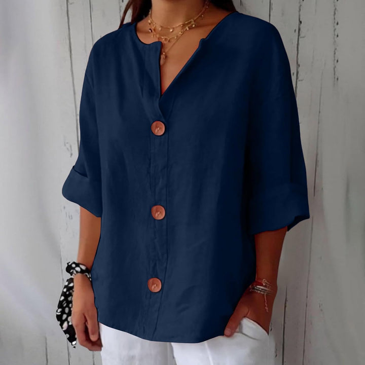 MILA | Breezy Button Blouse