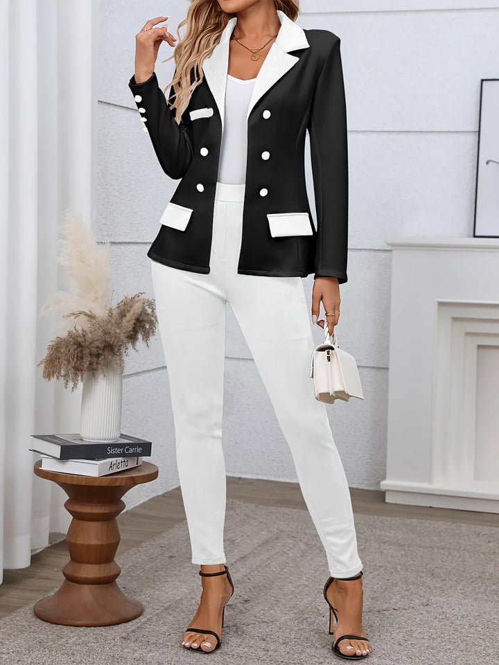 Riley™ - Chic Color Block Two-piece Set
