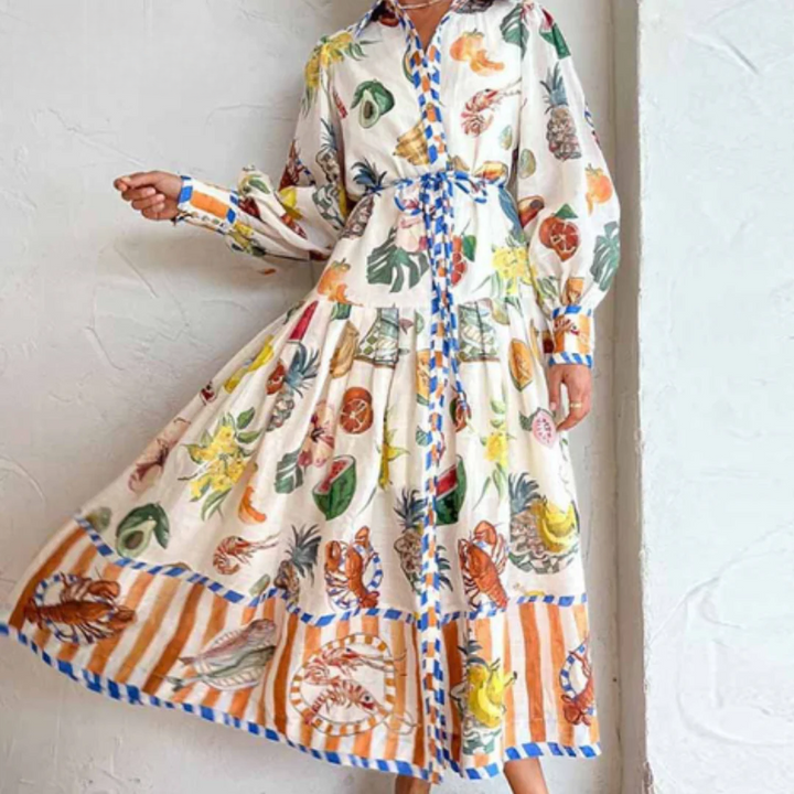 Qiana | Elegant Dress with Tummy Coverage