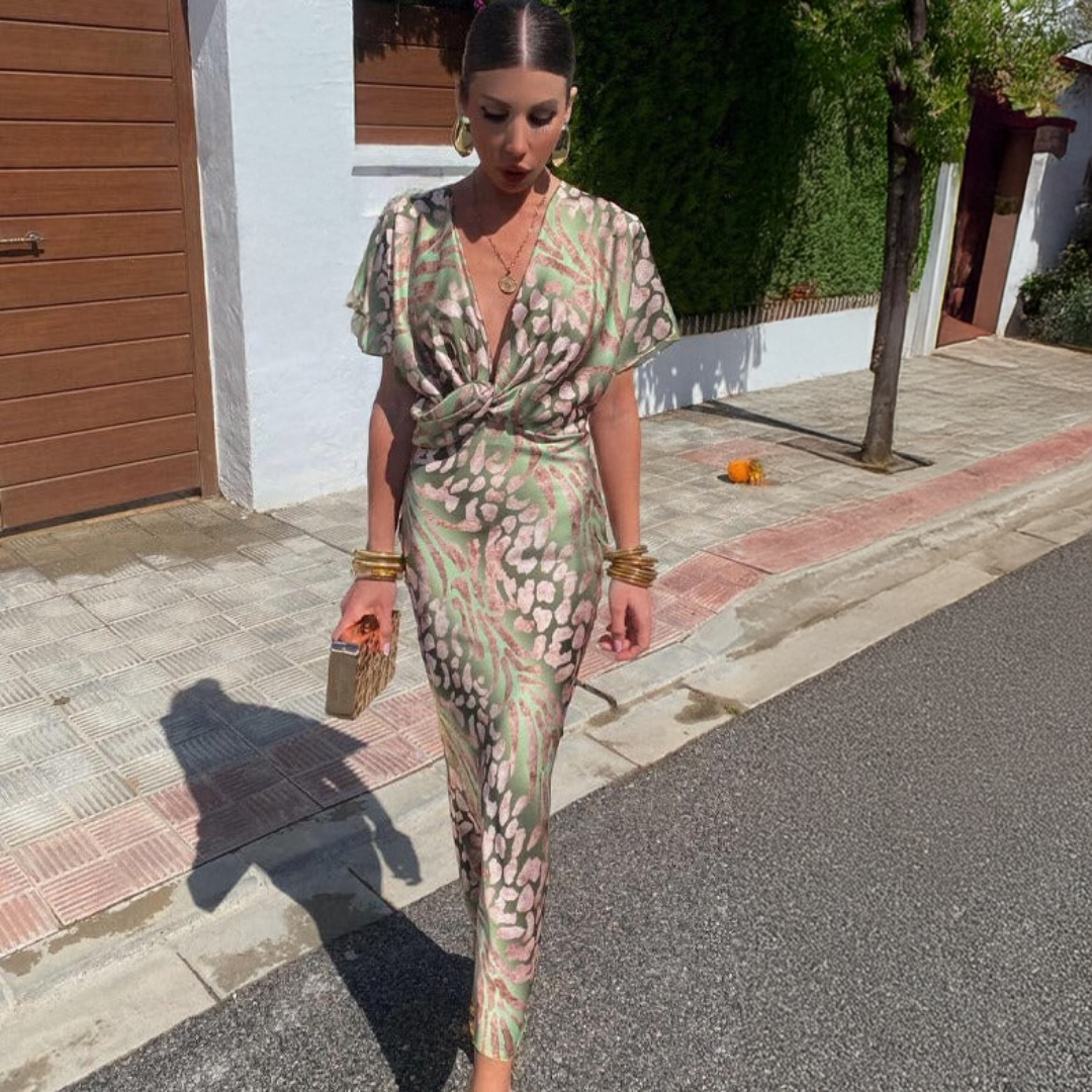 Geneva | Elegant Dress with Draping