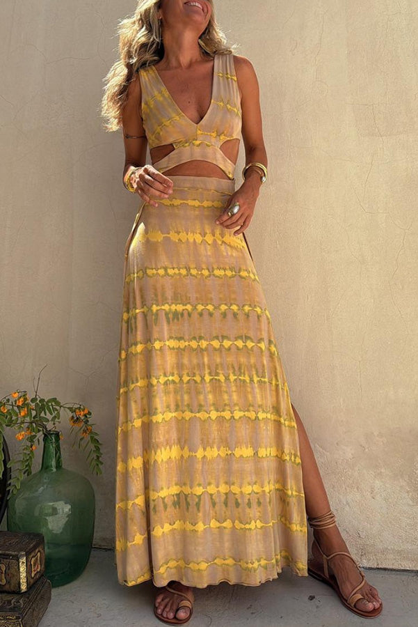 VALENNA | Bold Cut-Out Maxi Dress