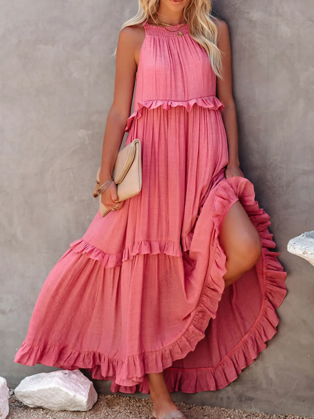 Betania | Ruffle Breeze Maxi Dress
