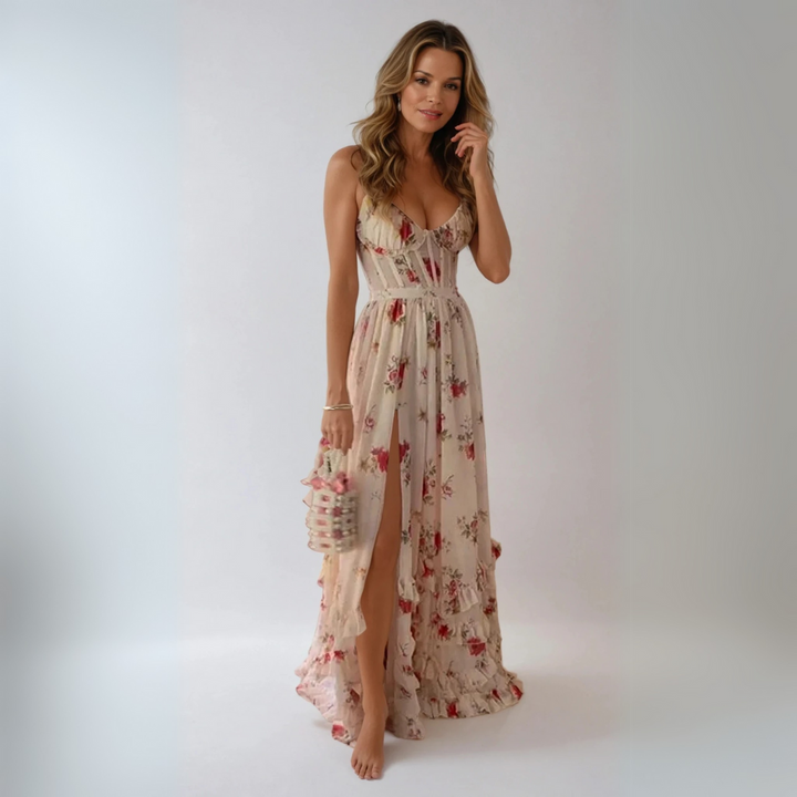 MEADOW | Flowing Floral Maxi Dress