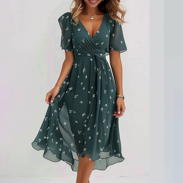 CALLIE | Elegant Summer Short Sleeve Dress