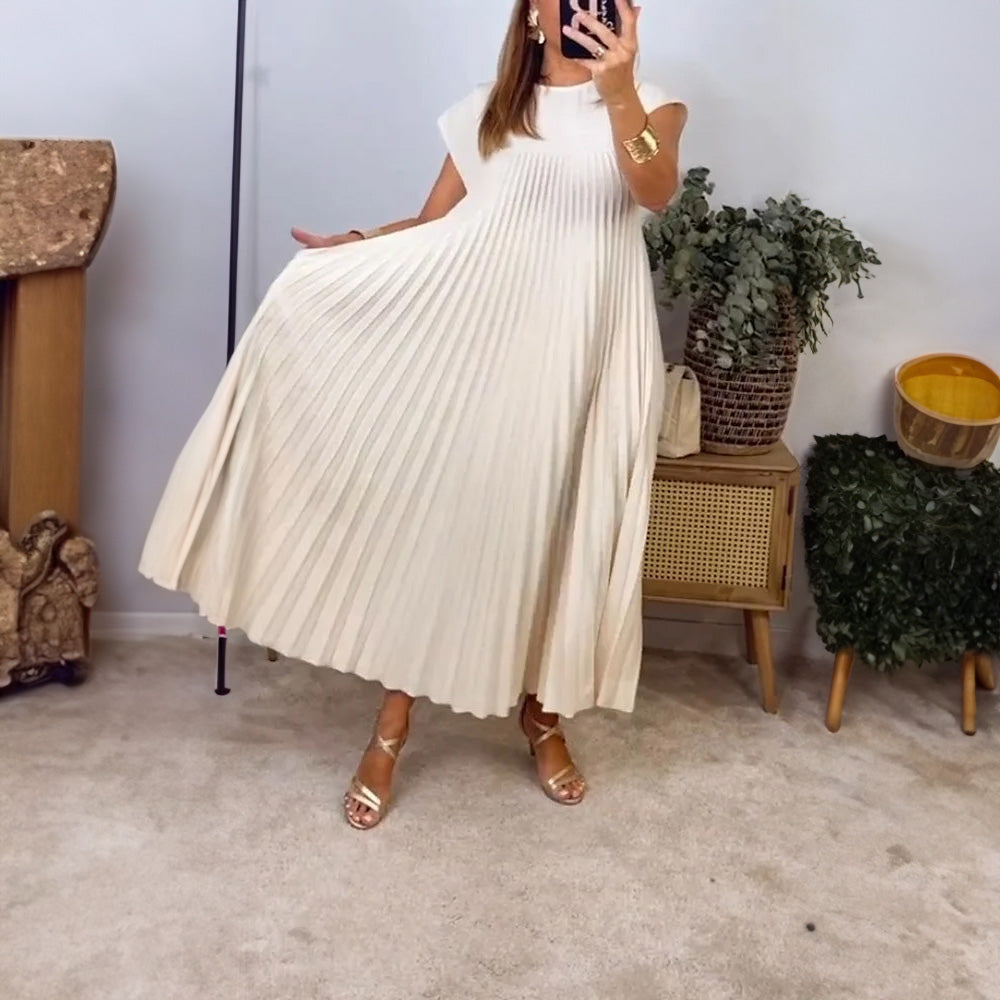 MIRELLE | Pleated A-Line Dress