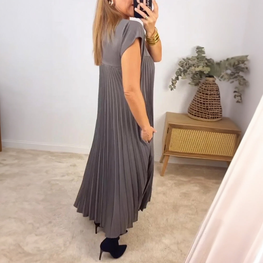 MIRELLE | Pleated A-Line Dress