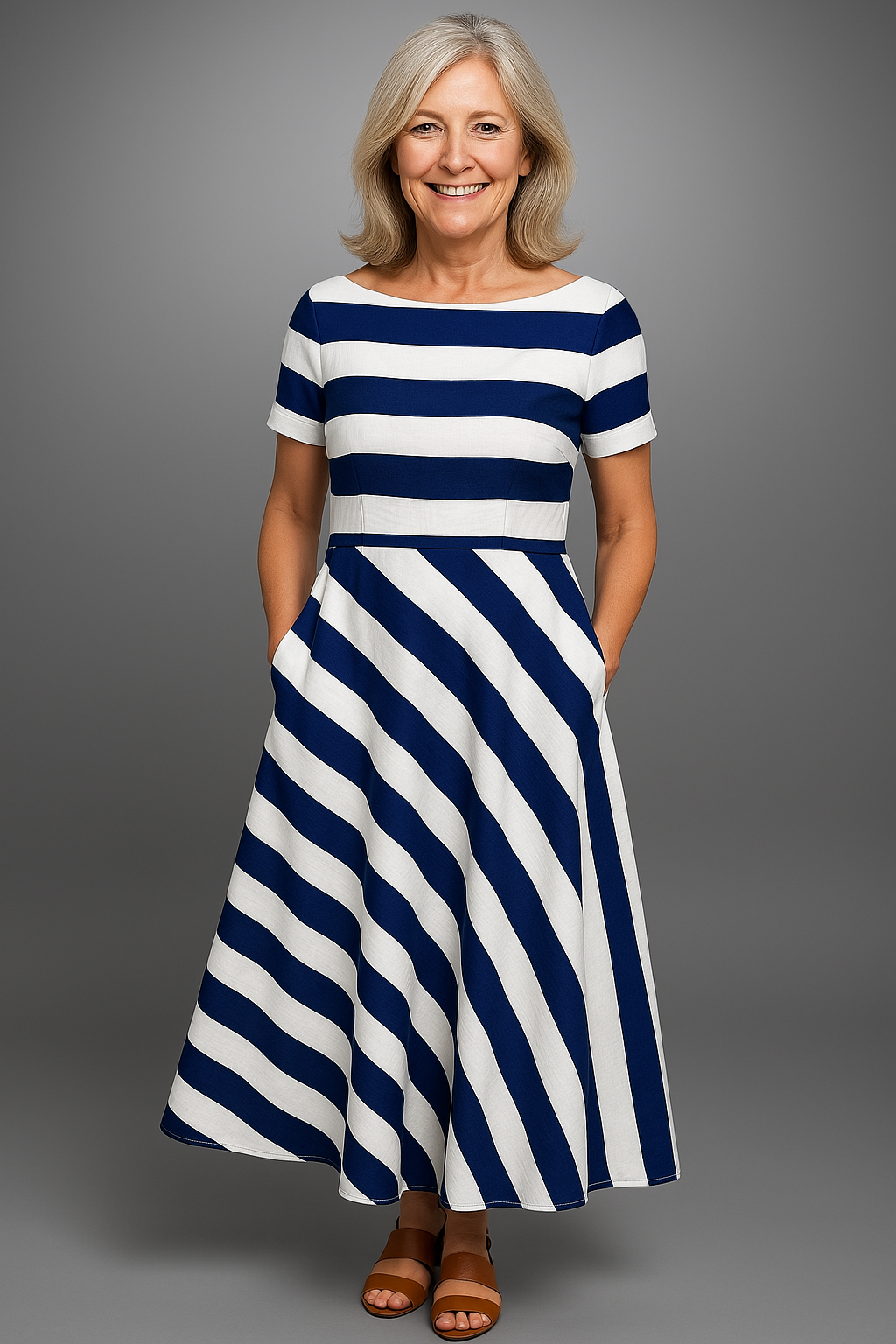 CANDY | Handmade Striped Maxi Dress
