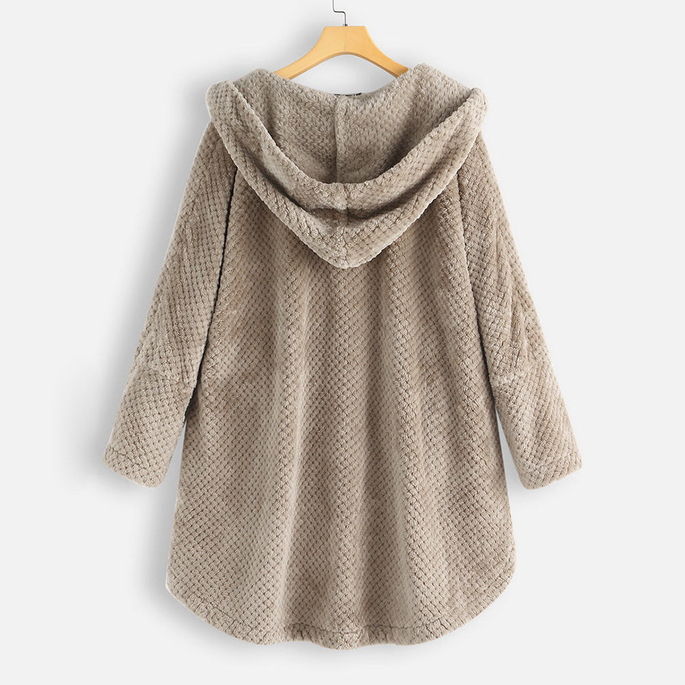 FELORIA | Winter Hooded Fleece Coat