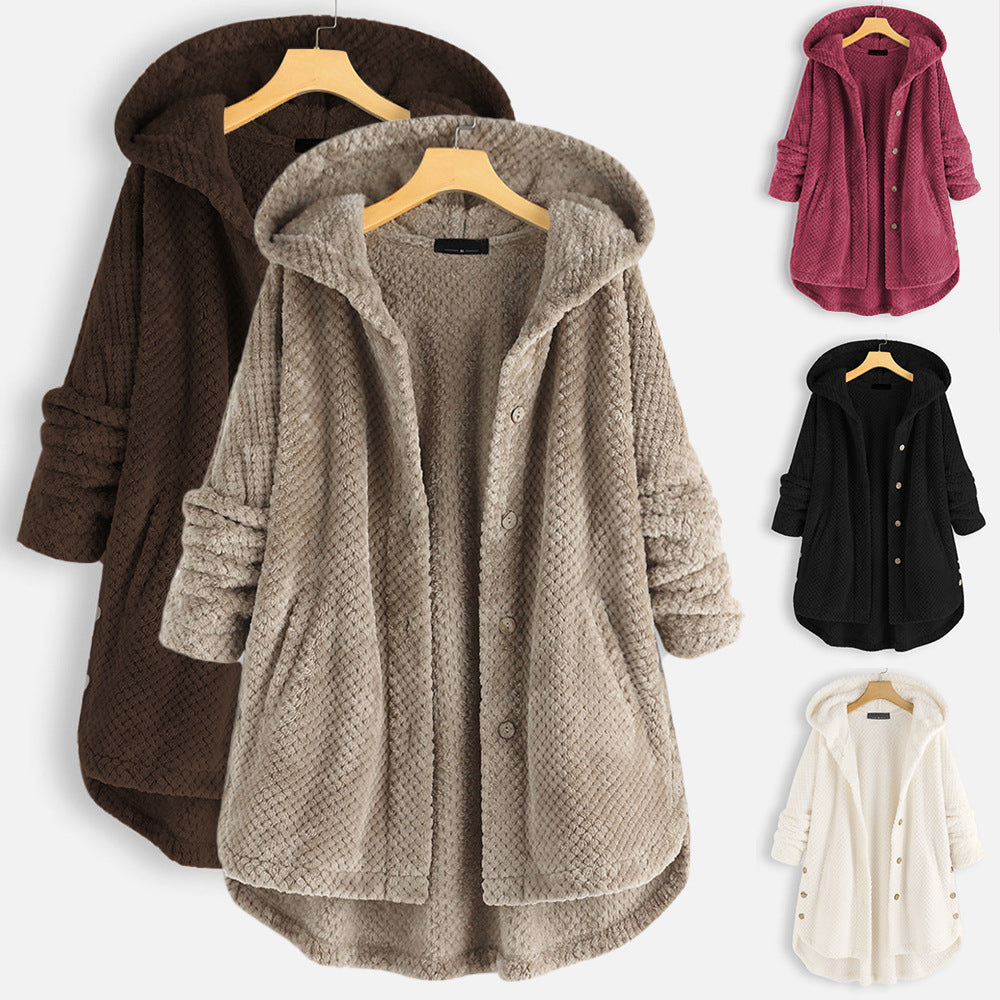 FELORIA | Winter Hooded Fleece Coat