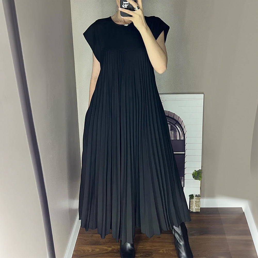 MIRELLE | Pleated A-Line Dress