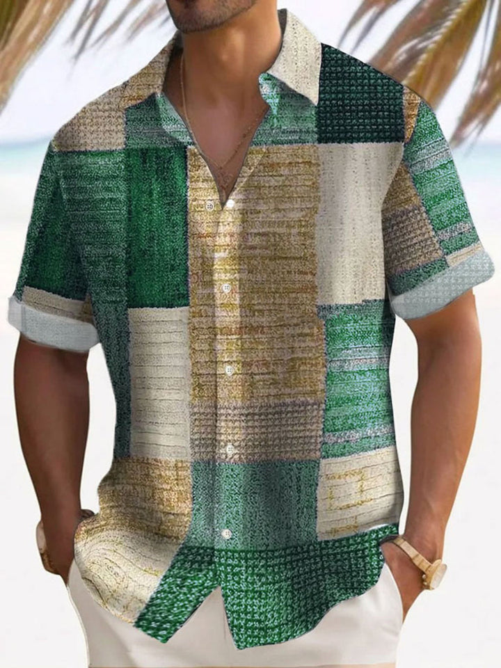 NOLAN | Colorblock Patchwork Shirt