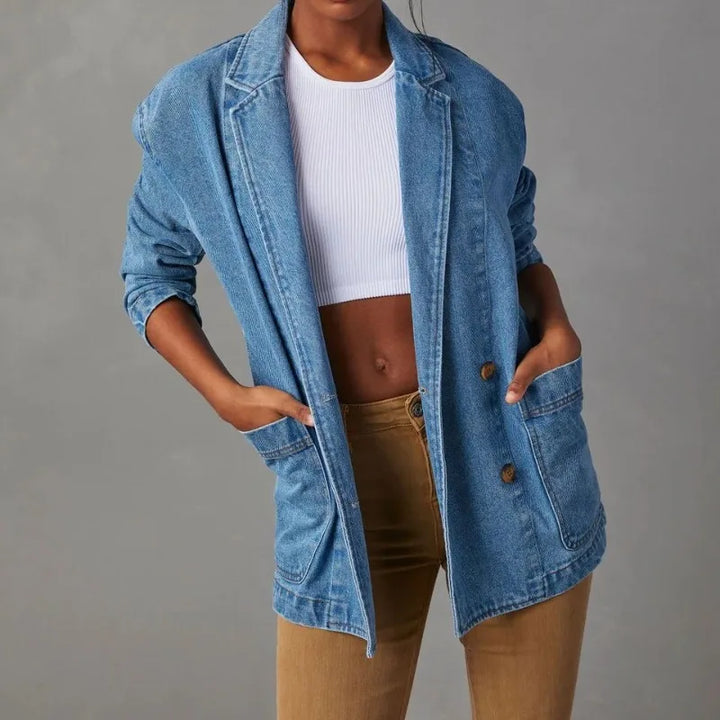 Ella™ - Stylish Denim Blazer Jacket