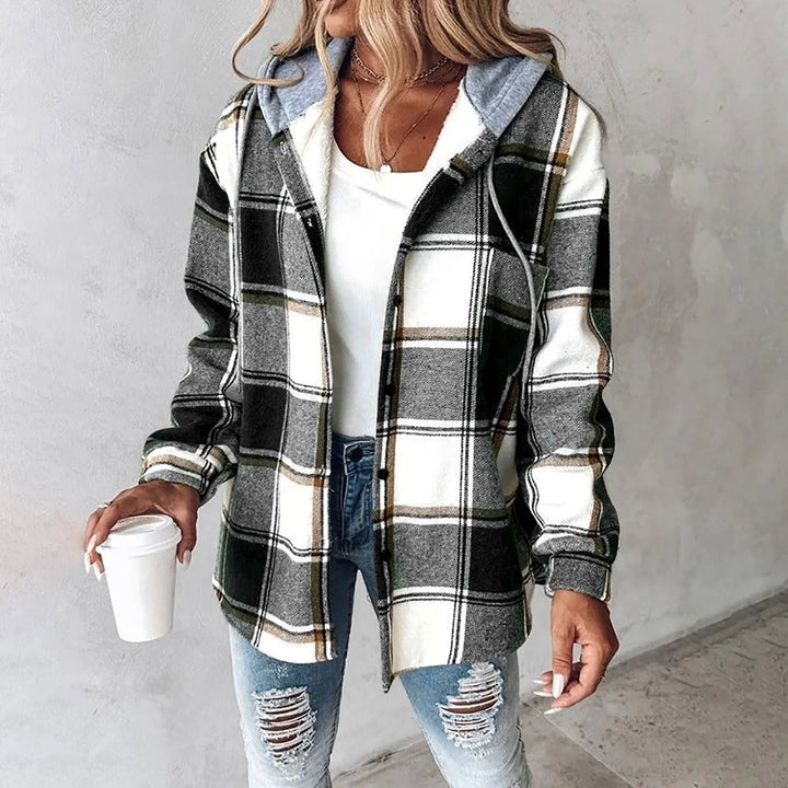 REMI | Oversized Plaid Jacket with Hood