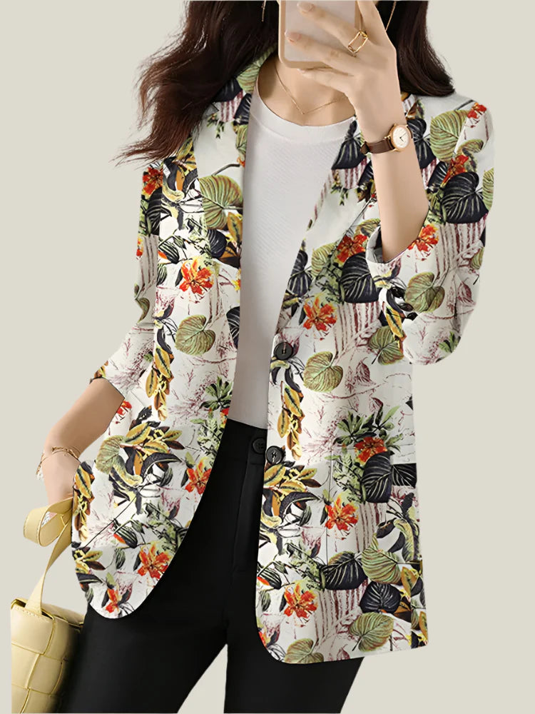 Zoe™ - Chic Floral Printed Blazer