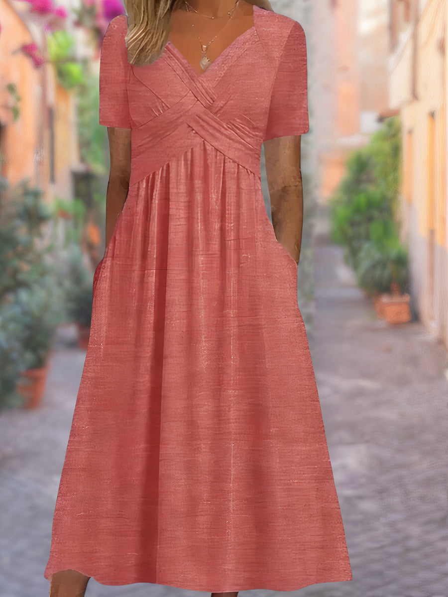 Aitana | Comfortable V-Neck Dress