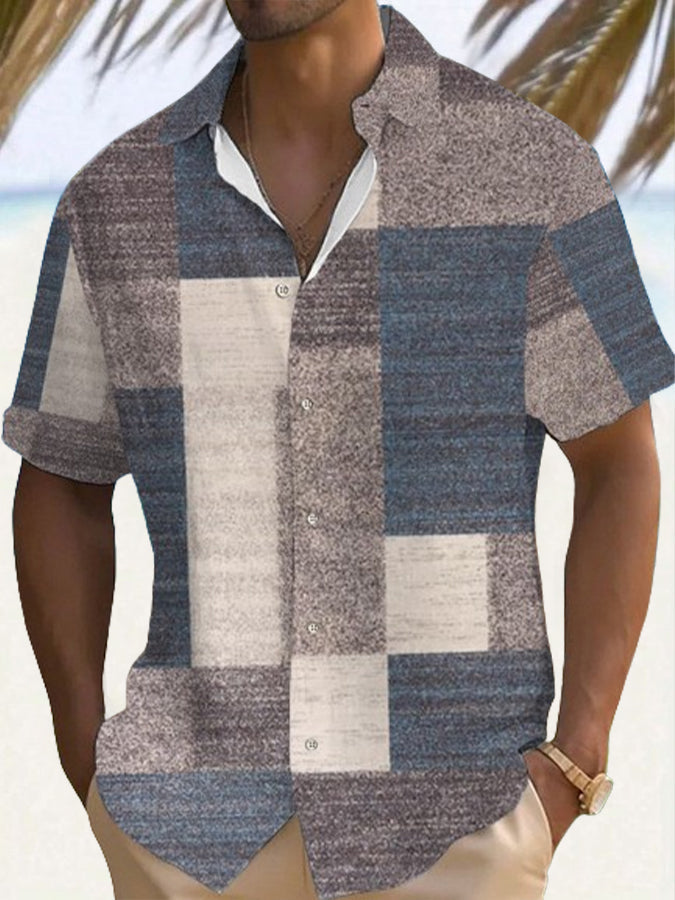 NOLAN | Colorblock Patchwork Shirt