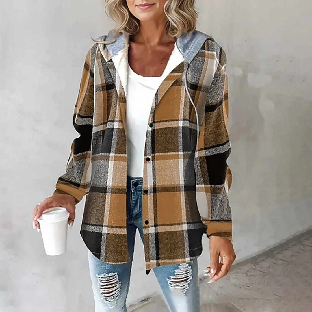 REMI | Oversized Plaid Jacket with Hood